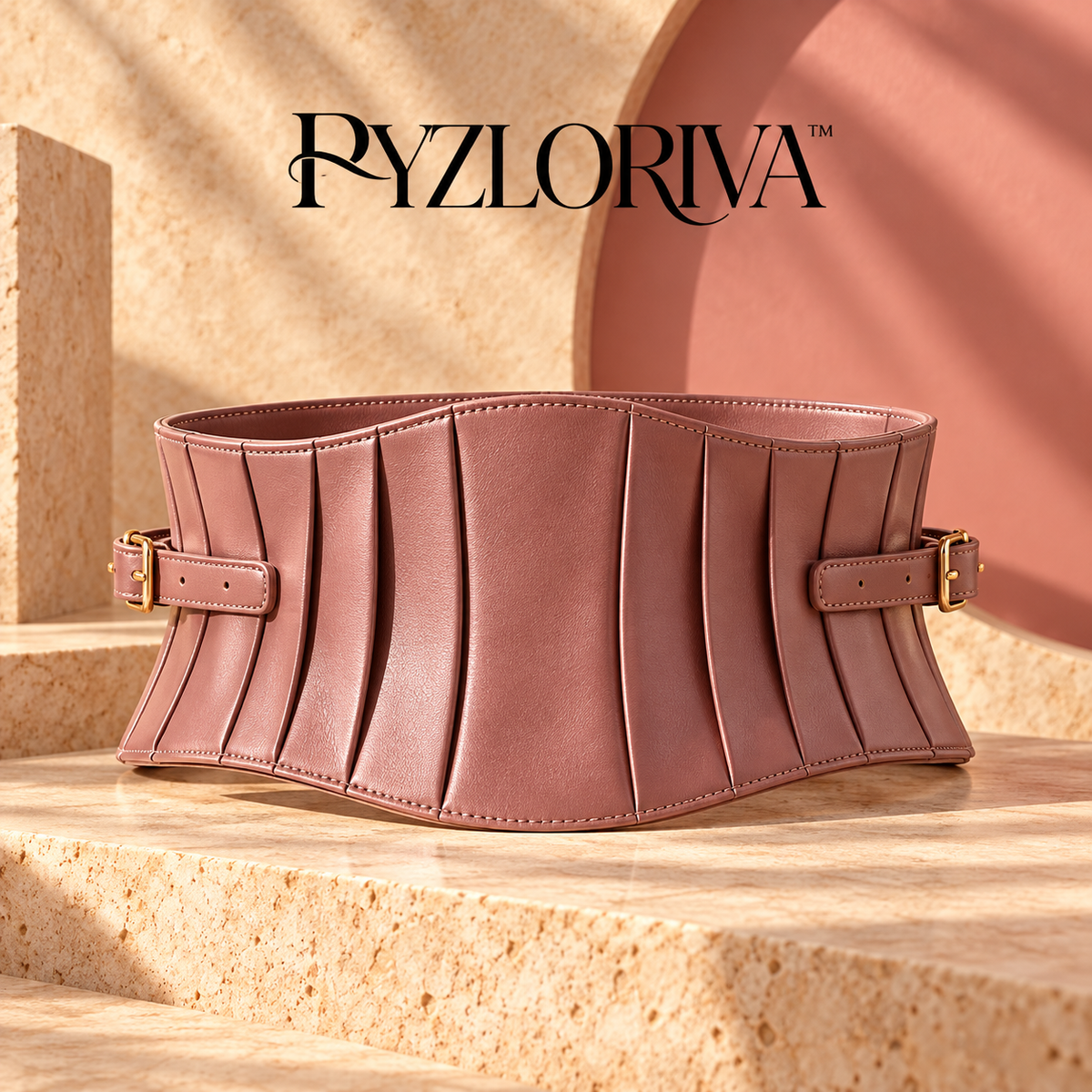PYZLORIVA™ Virelle Pleated Corset Belt